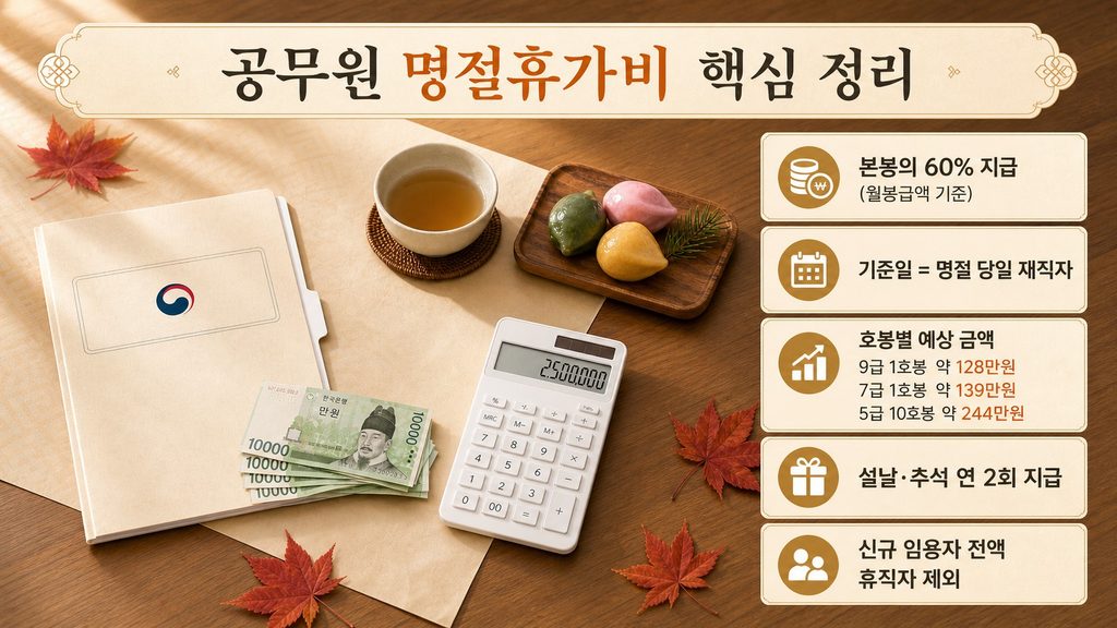 공무원 명절휴가비