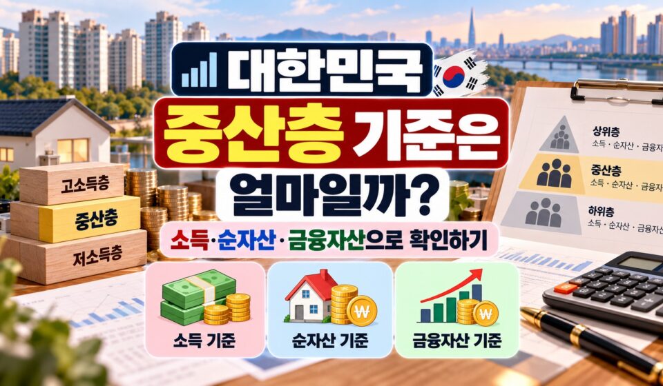 대한민국 중산층 기준