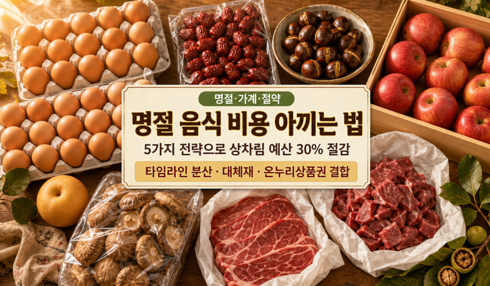 명절 음식비용 아끼는 법 5가지