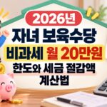 자녀 보육수당 비과세