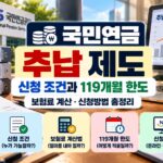 국민연금 추납 제도