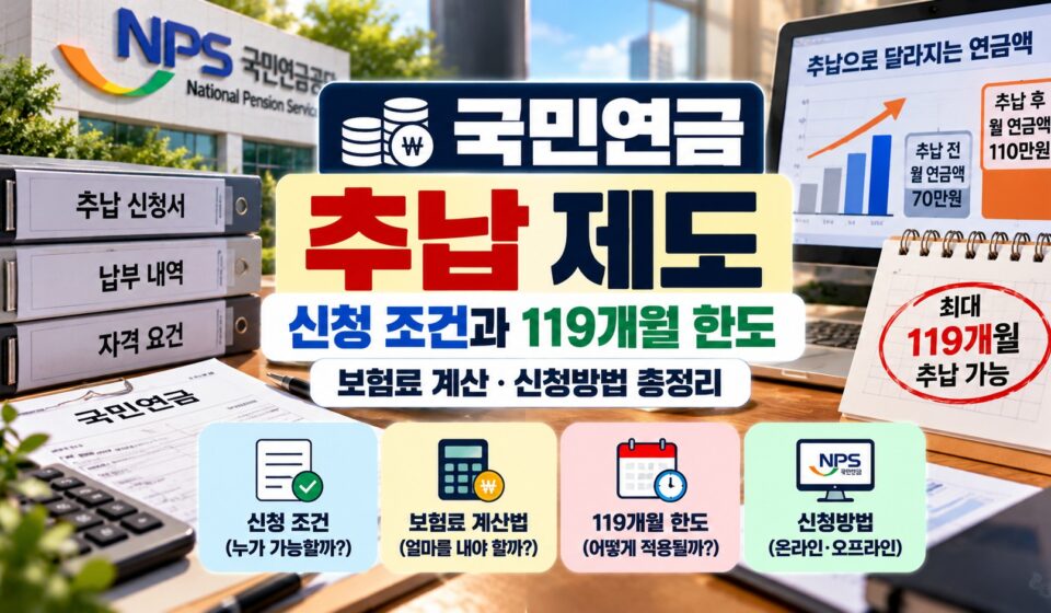 국민연금 추납 제도